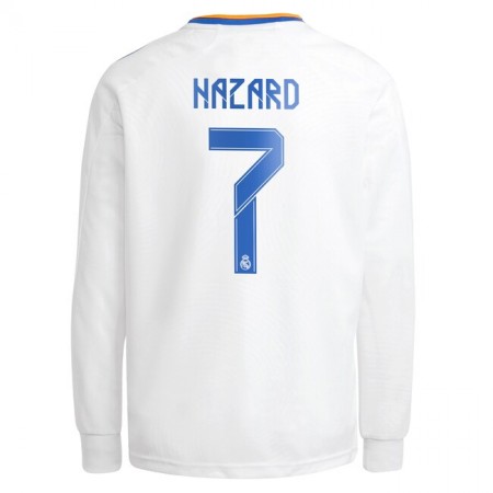 Fußballtrikots Real Madrid Eden Hazard 7 Heim Trikotsatz 2021-2022 Langarm